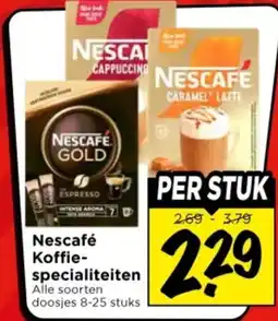 Vomar Voordeelmarkt Nescafé Koffie specialiteiten aanbieding