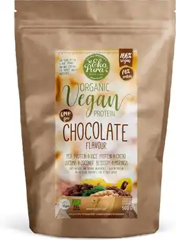Bol.com Ekopura Natural Vegan Protein - Chocolate (plantaardig eiwitpoeder) 500g aanbieding