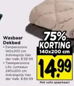 Vomar Voordeelmarkt Wasbaar Dekbed aanbieding