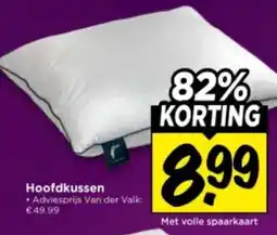 Vomar Voordeelmarkt Hoofdkussen aanbieding