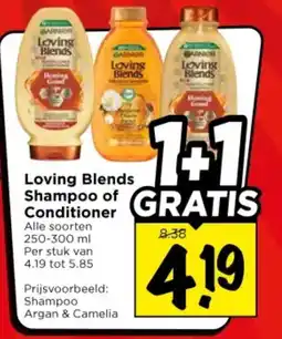 Vomar Voordeelmarkt Loving Blends Shampoo of Conditioner aanbieding