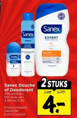 Vomar Voordeelmarkt Sanex Douche of Deodorant aanbieding