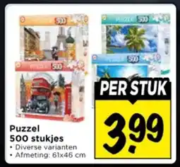 Vomar Voordeelmarkt Puzzel 500 stukjes aanbieding