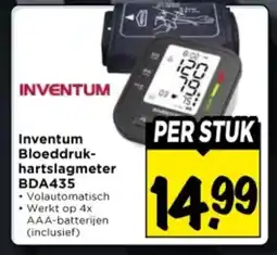 Vomar Voordeelmarkt Inventum Bloeddruk hartslagmeter BDA435 aanbieding
