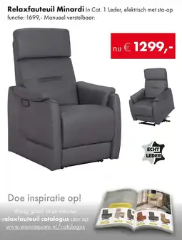 Woonsquare Relaxfauteuil Minardi aanbieding