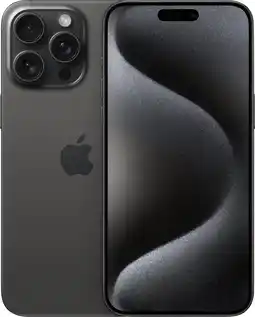 Coolblue Refurbished iPhone 15 Pro Max 256GB Black Titanium (Zo goed als nieuw) aanbieding