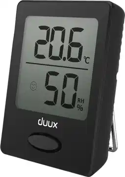 Coolblue Duux Sense Hygrometer en Thermometer Zwart aanbieding