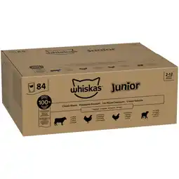 Zooplus 84x85g Klassieke Selectie in Saus Whiskas Junior Zakjes Natvoer voor Katten aanbieding