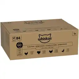Zooplus 84x85g Whiskas 1+ Adult Zakjes Gevogeltegerechten in Gelei Natvoer voor Katten aanbieding