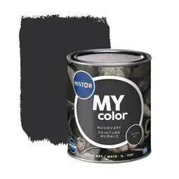 Praxis Histor MY Color Muurverf - Extra Mat - Whitby Jet - 1L aanbieding