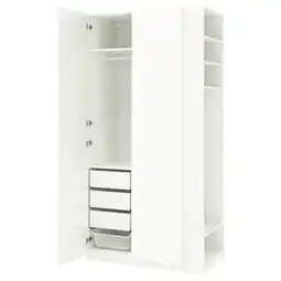 IKEA Pax / fardal Kledingkastcombinatie, wit hoogglans wit/wit, 120x60x236 cm aanbieding