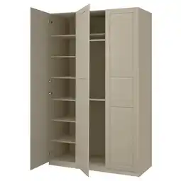 IKEA Pax / tyssedal Kledingkastcombinatie, grijsbeige/grijsbeige, 150x58x236 cm aanbieding