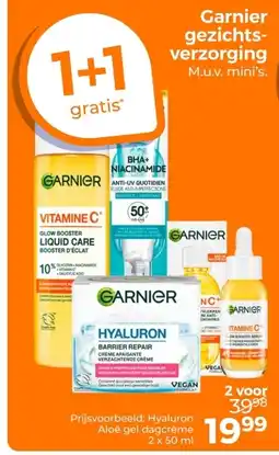 Trekpleister Garnier gezichts verzorging aanbieding