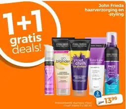 Trekpleister John Frieda haarverzorging en styling aanbieding