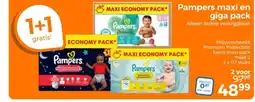 Trekpleister Pampers maxi en giga pack aanbieding