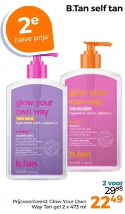 Trekpleister B.Tan self tan aanbieding