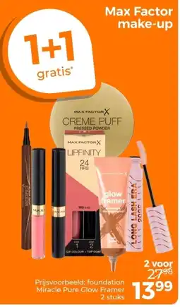 Trekpleister Max Factor make-up aanbieding