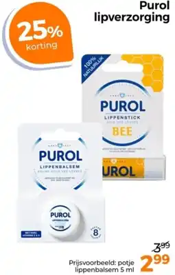 Trekpleister Purol lipverzorging aanbieding