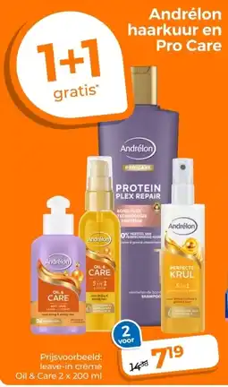 Trekpleister Andrélon haarkuur en Pro Care aanbieding