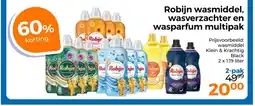 Trekpleister Robijn wasmiddel, wasverzachter en wasparfum multipak aanbieding