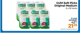 Trekpleister GUM Soft-Picks Original Medium aanbieding
