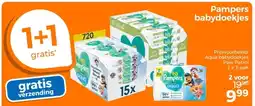 Trekpleister Pampers babydoekjes aanbieding