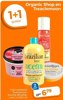 Trekpleister Organic Shop en Treaclemoon aanbieding