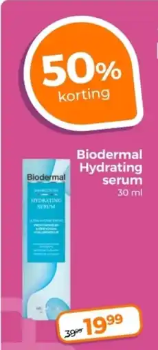 Trekpleister Biodermal Hydrating serum aanbieding