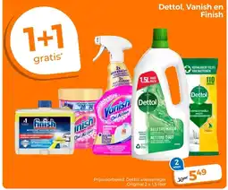 Trekpleister Dettol, Vanish en Finish aanbieding