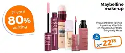 Trekpleister Maybelline make-up aanbieding