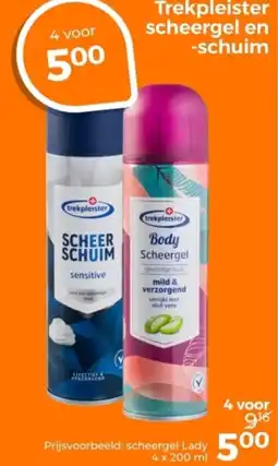 Trekpleister Trekpleister scheergel en -schuim aanbieding