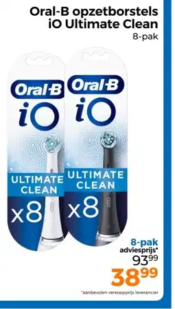 Trekpleister Oral-B opzetborstels iO Ultimate Clean aanbieding