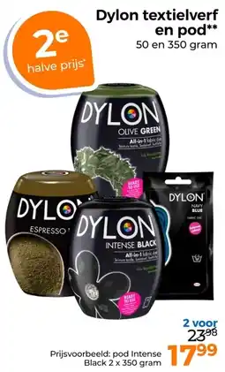 Trekpleister Dylon textielverf en pod aanbieding