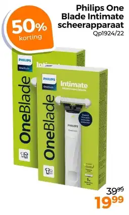 Trekpleister Philips One Blade Intimate aanbieding
