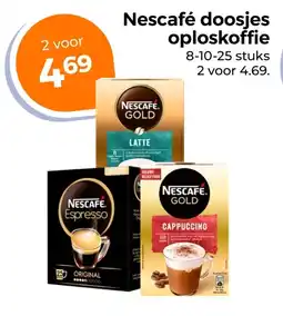 Trekpleister Nescafé doosjes oploskoffie aanbieding
