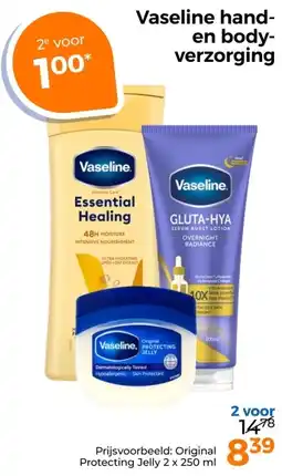 Trekpleister Vaseline hand- en body- verzorging aanbieding