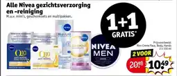 Kruidvat Alle nivea gezichtsverzorging en -reiniging aanbieding