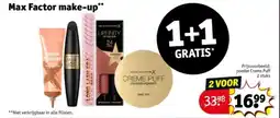 Kruidvat Max Factor make-up aanbieding