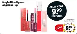 Kruidvat Maybelline lip en oogmake-up aanbieding