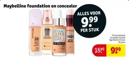 Kruidvat Maybelline foundation en concealer aanbieding