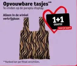 Kruidvat Opvouwbare tasjes aanbieding