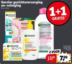 Kruidvat Garnier gezichtsverzorging en -reiniging aanbieding