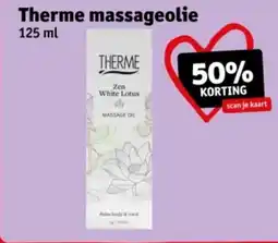 Kruidvat Therme massageolie aanbieding