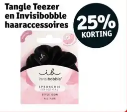 Kruidvat Tangle teezer en invisibobble haaraccessoires aanbieding