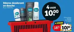 Kruidvat Odorex deodorant en douche aanbieding