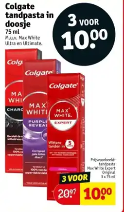 Kruidvat Colgate tandpasta in doosje aanbieding