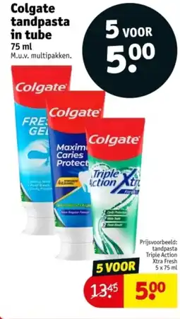 Kruidvat Colgate tandpasta in tube aanbieding
