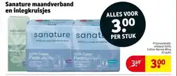 Kruidvat Sanature maandverband en inlegkruisjes aanbieding