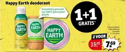 Kruidvat Happy Earth deodorant aanbieding