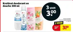 Kruidvat Kruidvat deodorant en douche aanbieding